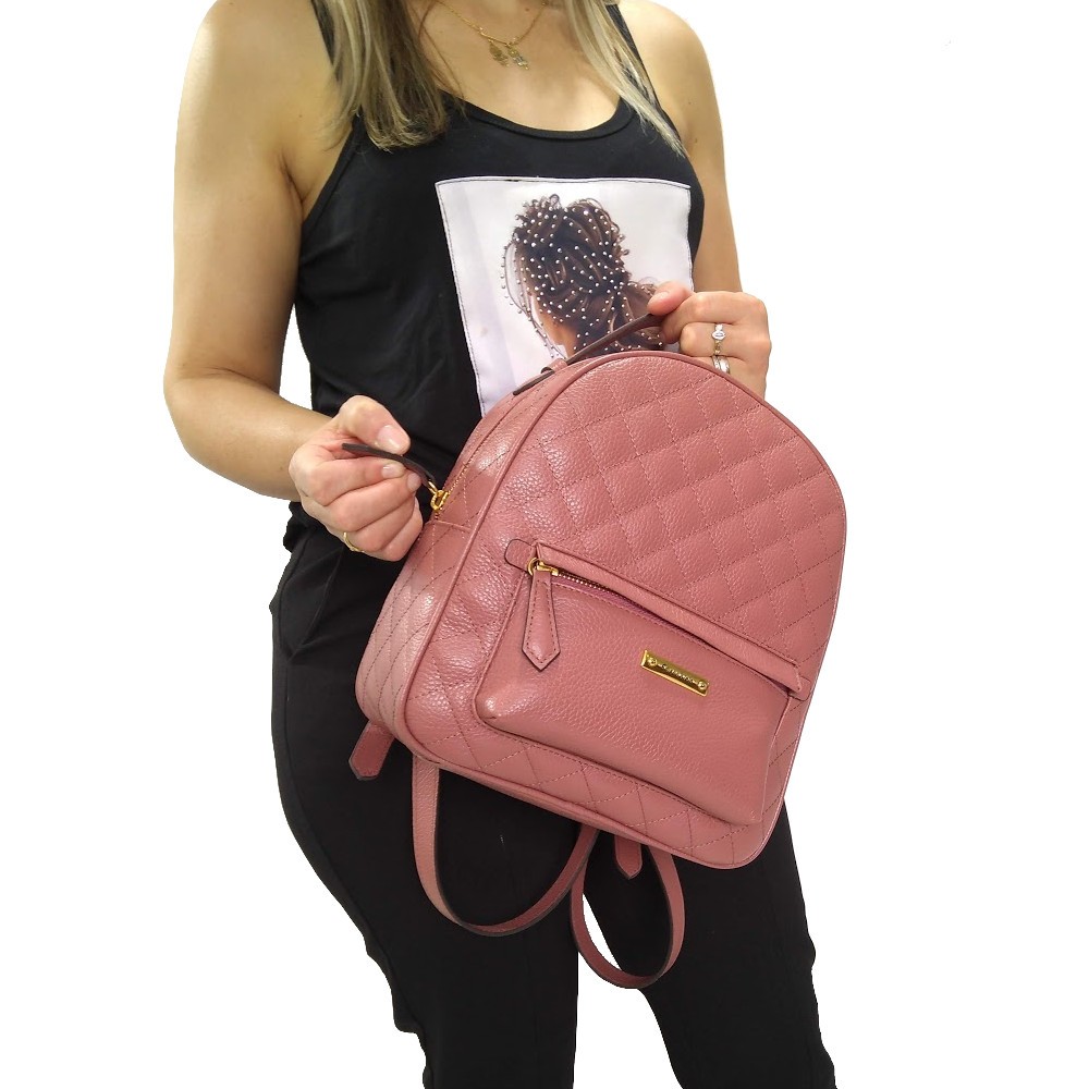 mini mochila feminina versátil
