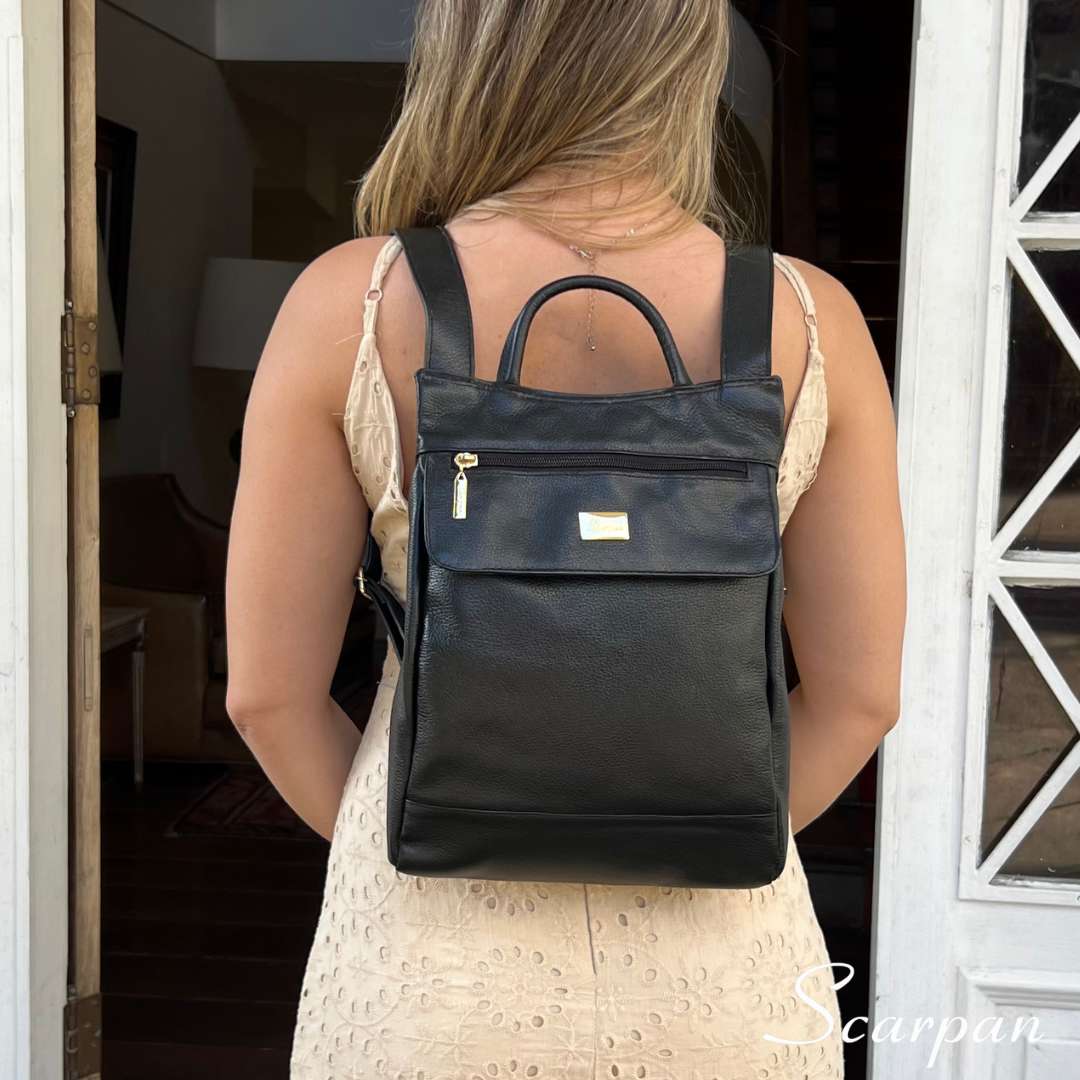 mini mochila feminina com bolso frontal