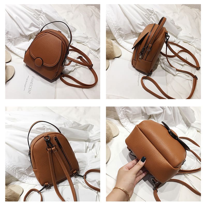 mini mochila feminina com detalhes