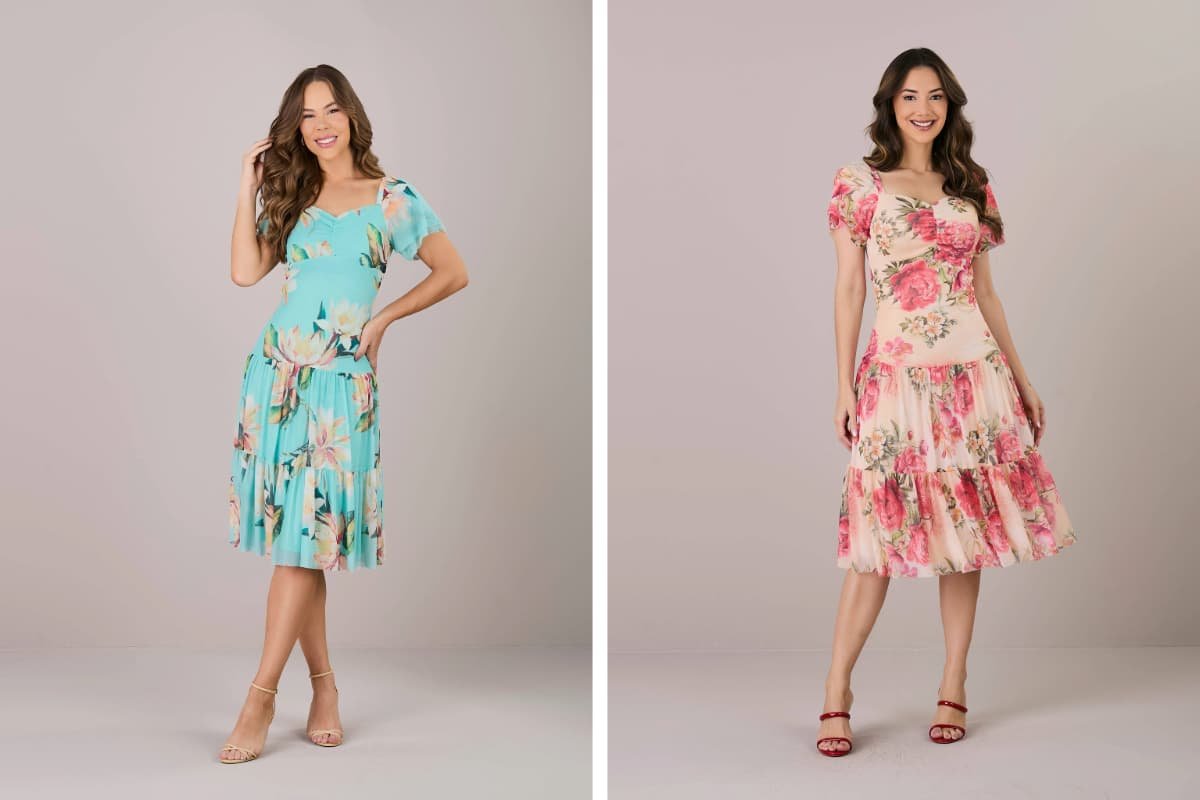 como combinar verde água com estampas