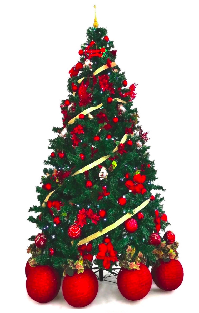 árvore de natal com luzes de led