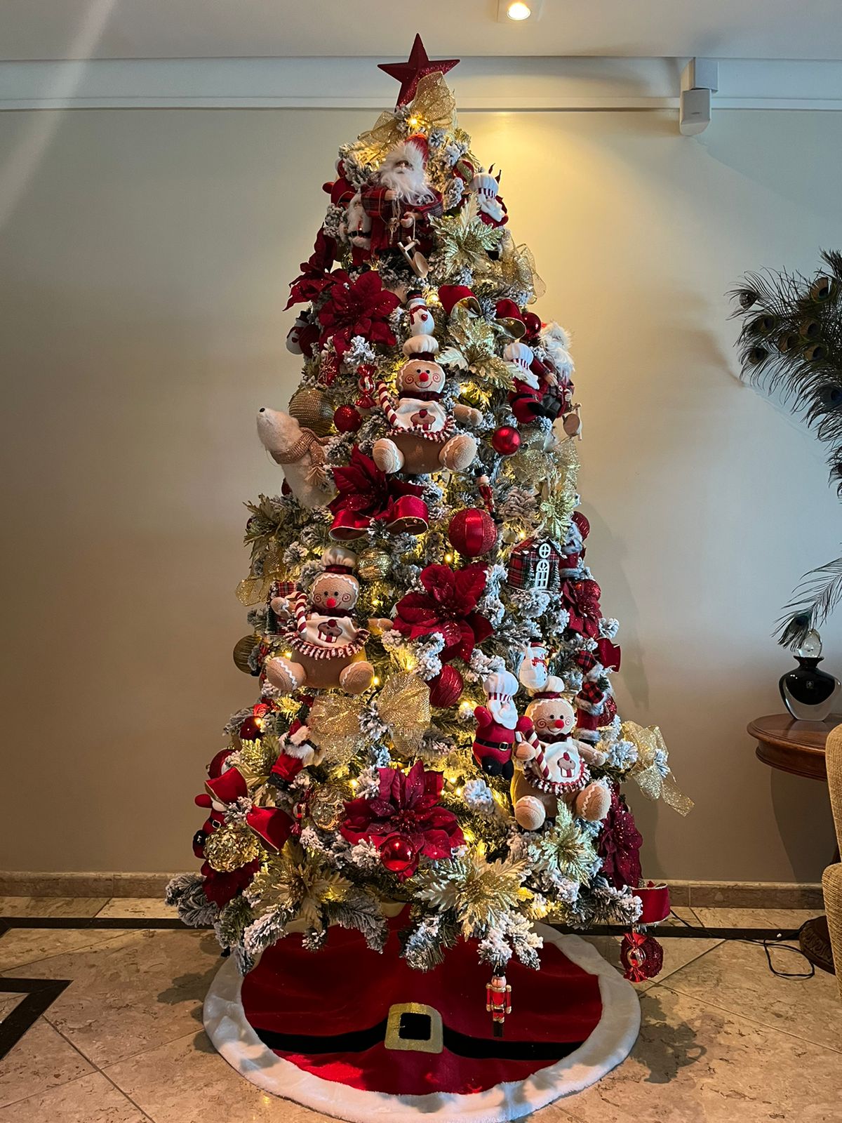 árvore de natal pequena decorada
