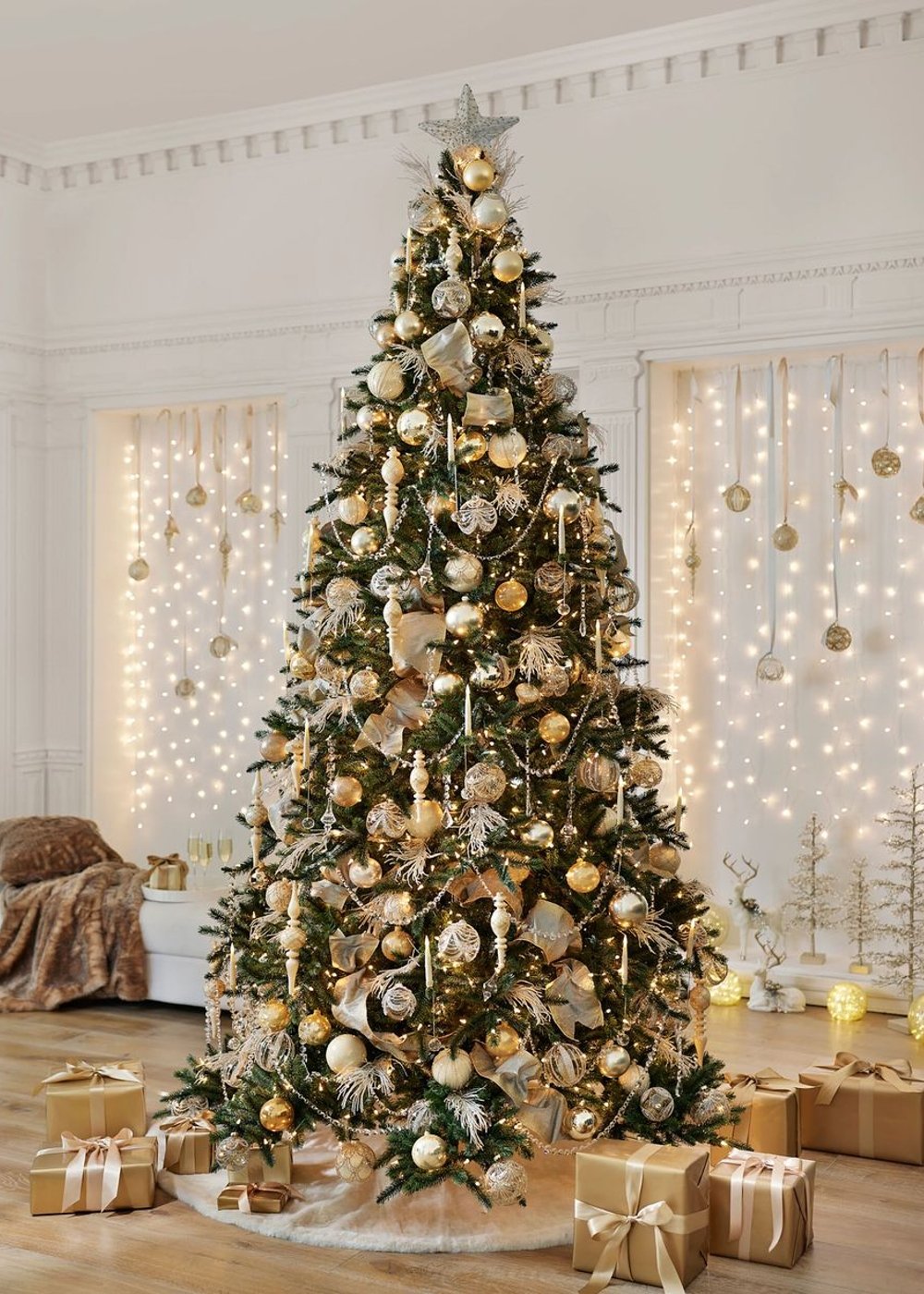 árvore de natal colorida