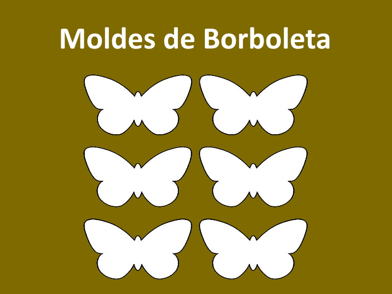 borboleta em feltro molde