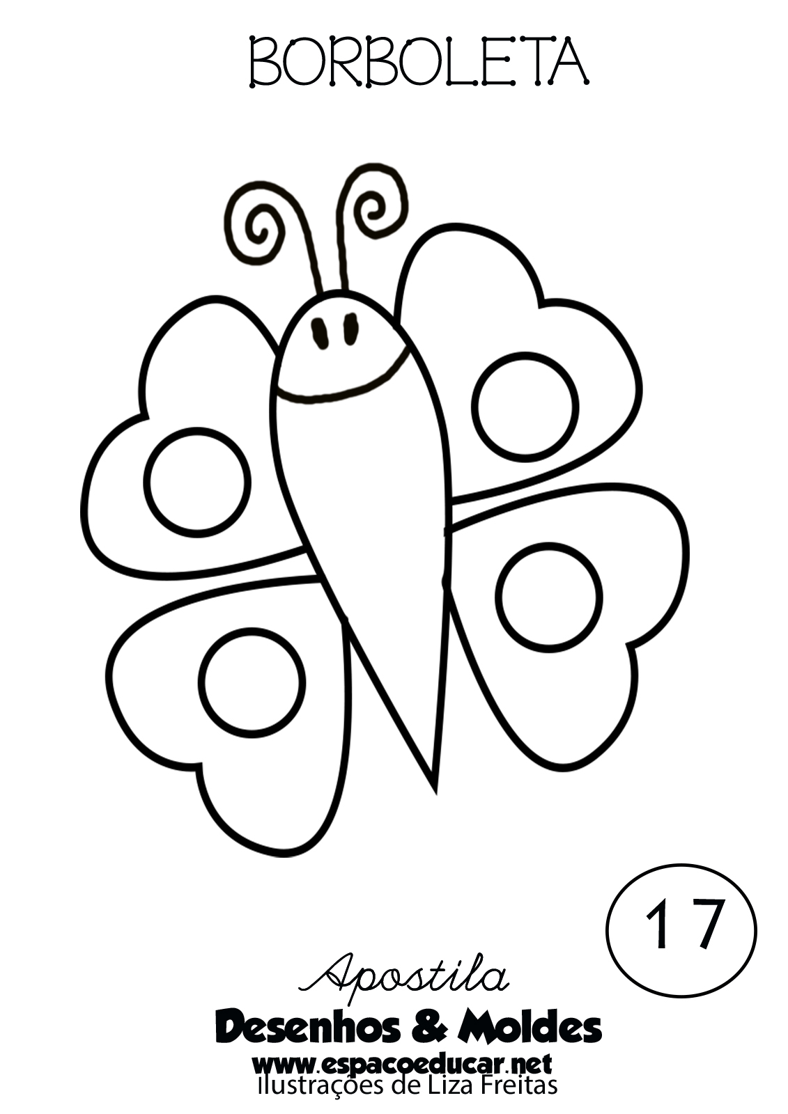 desenho de borboleta para imprimir