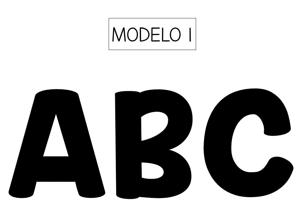 molde de letras para EVA