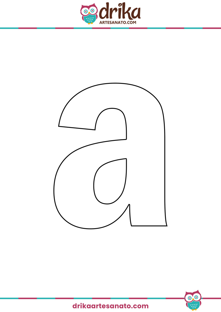 letras para colorir e imprimir
