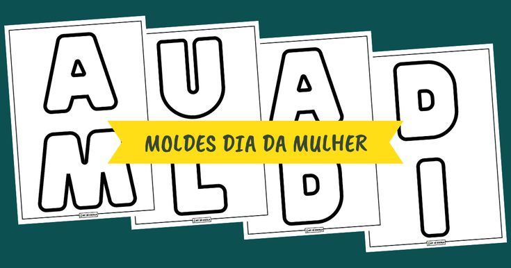 molde de letras para feltro