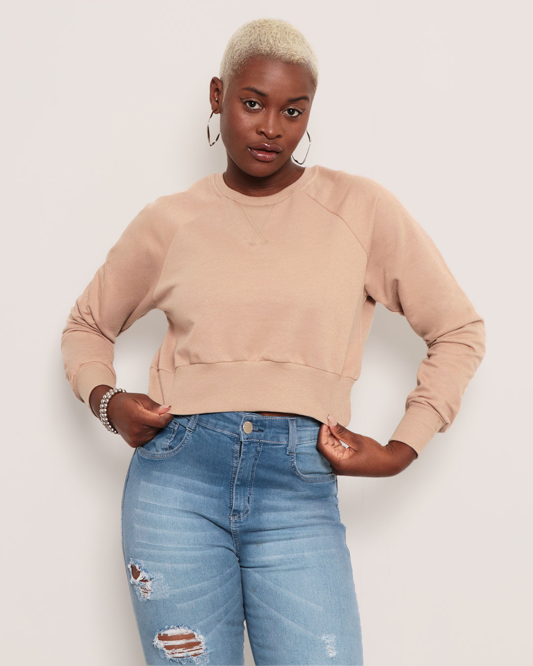 moletom cropped feminino oversized