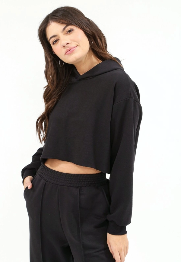 moletom cropped feminino gola alta
