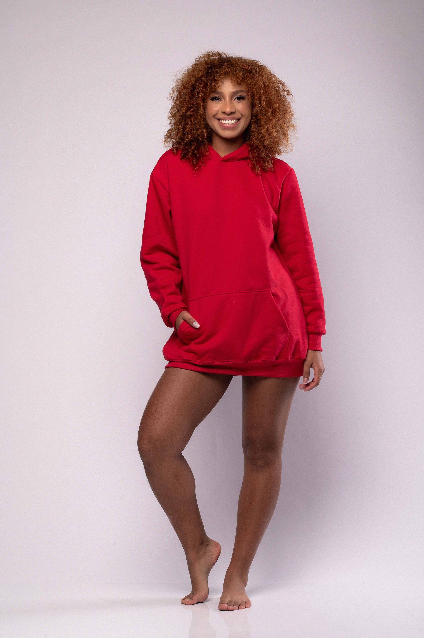 moletom feminino oversized com estampa