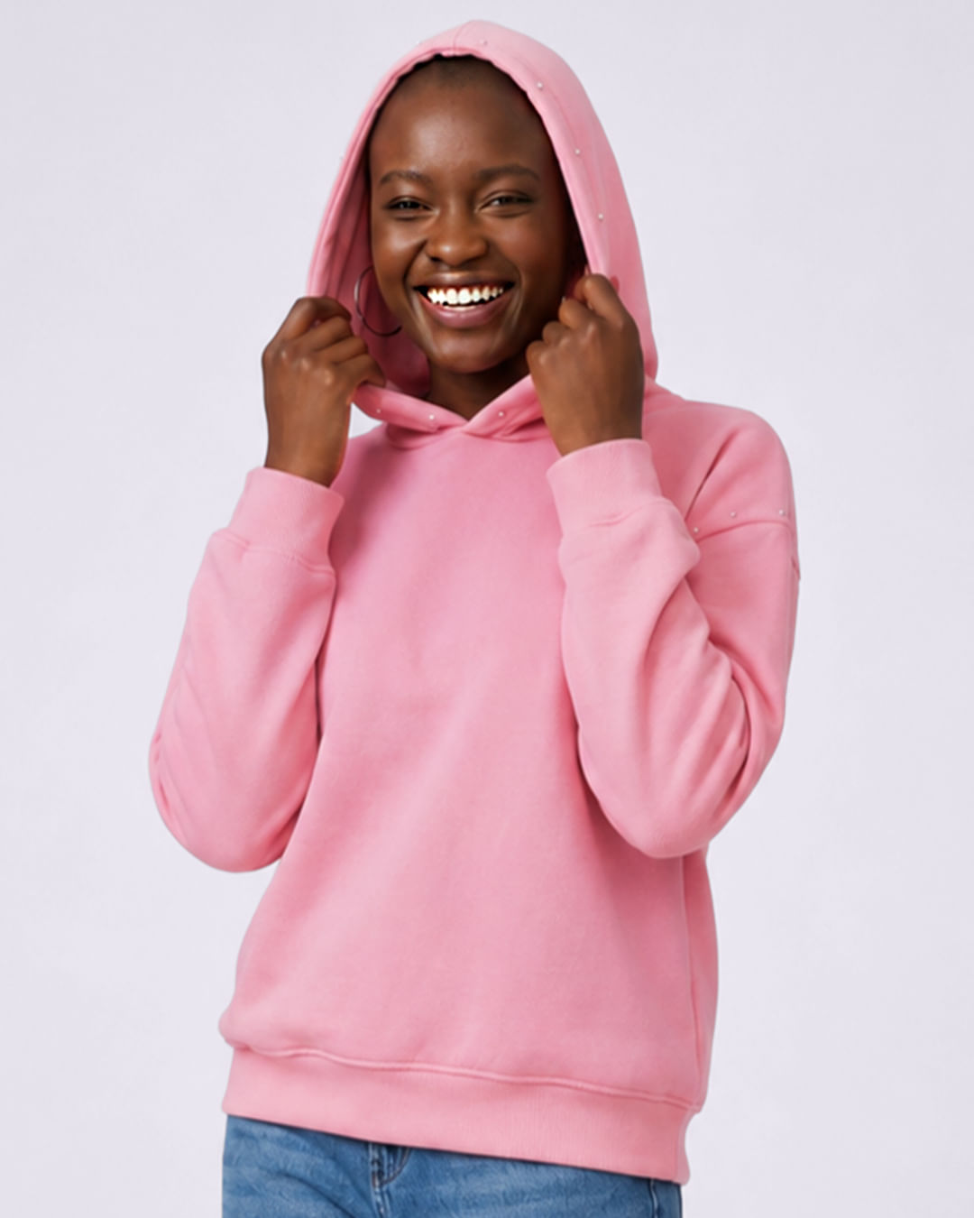 moletom feminino oversized cinza