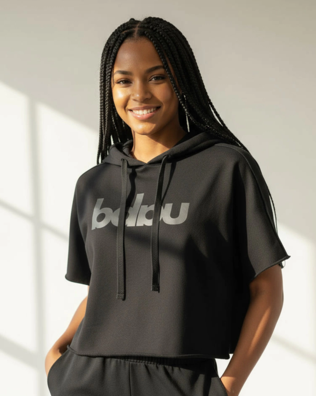 moletom feminino oversized curto