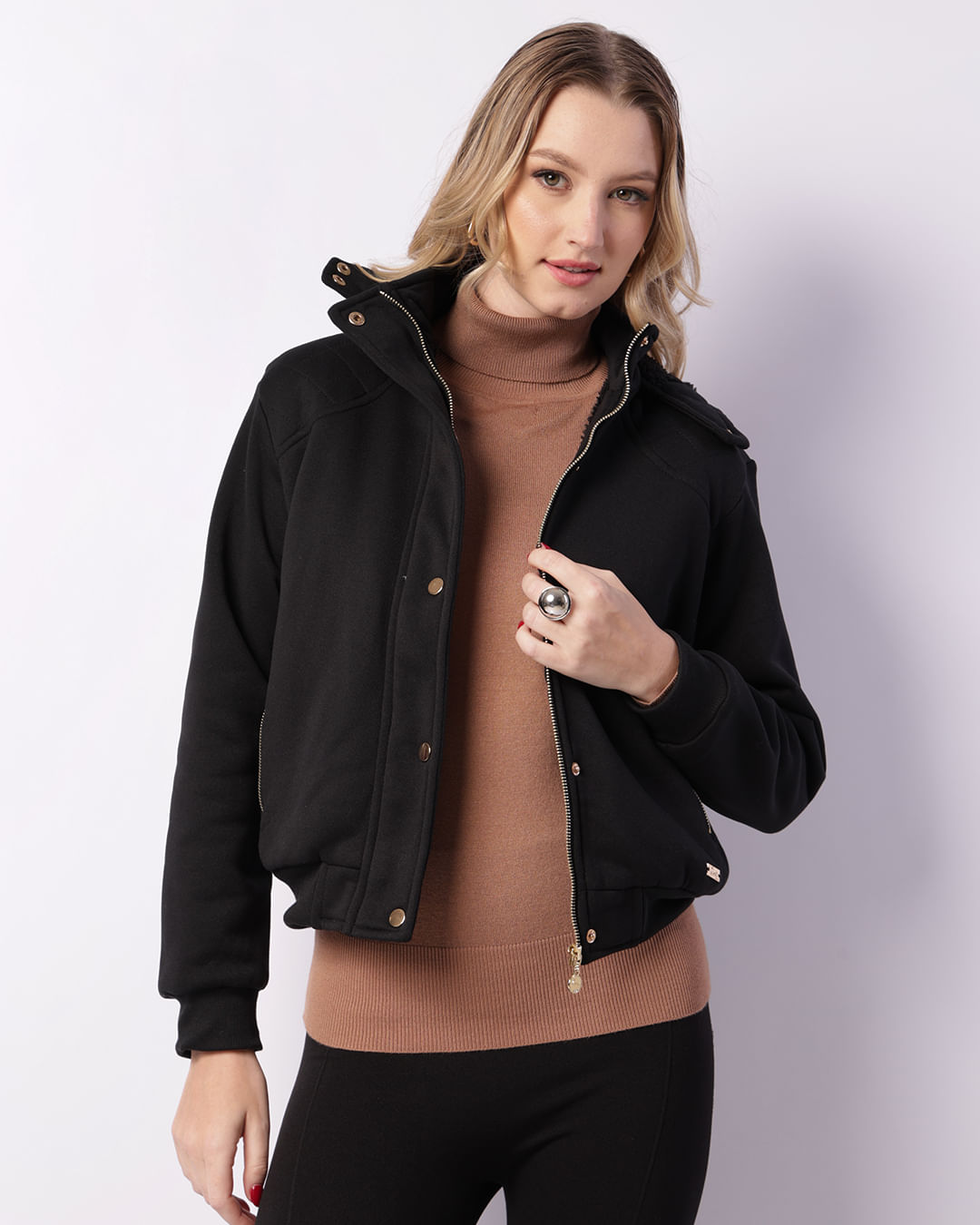 conjunto moletom feminino peluciado