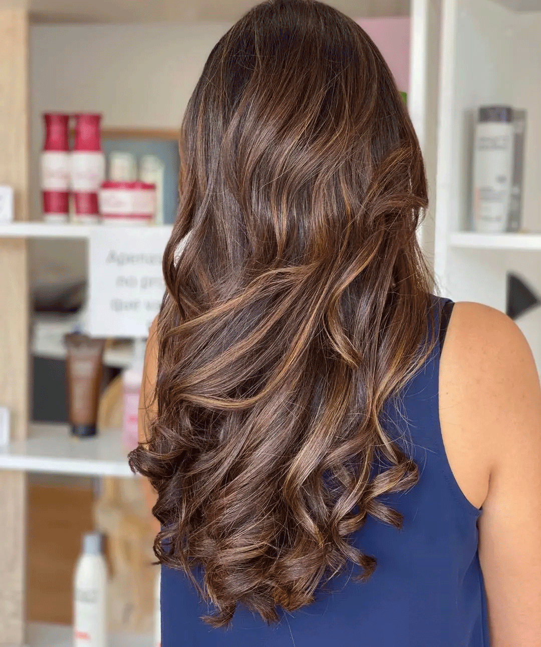 morena iluminada balayage