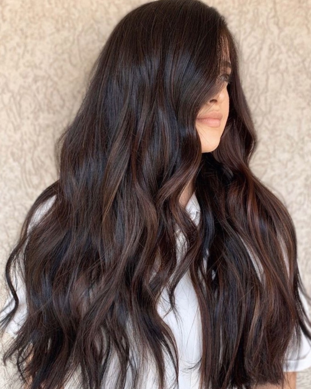 morena iluminada avelã cabelo liso
