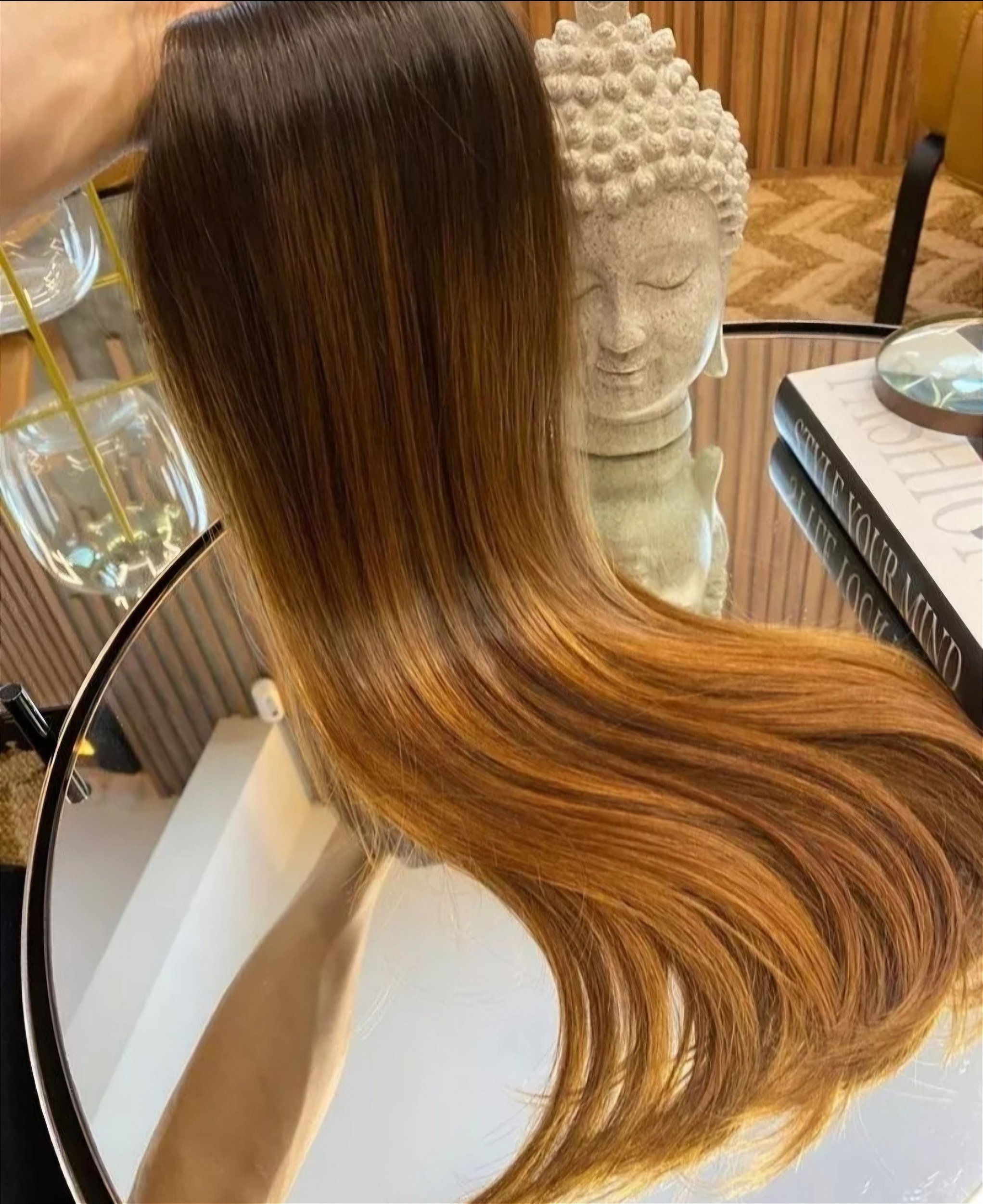 como fazer morena iluminada em cabelo liso
