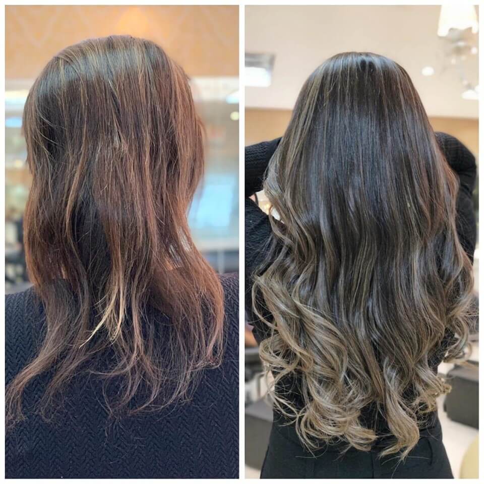 tons de morena iluminada para cabelo preto