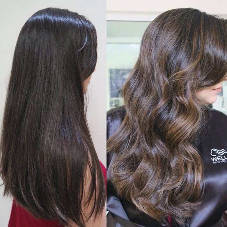 cabelo preto natural morena iluminada