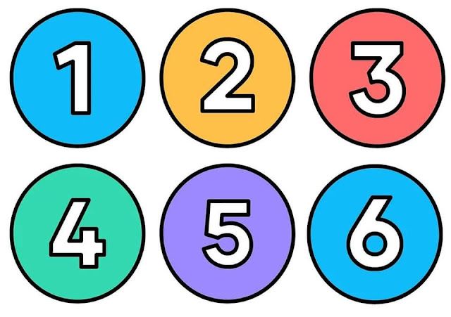 números coloridos para imprimir grátis