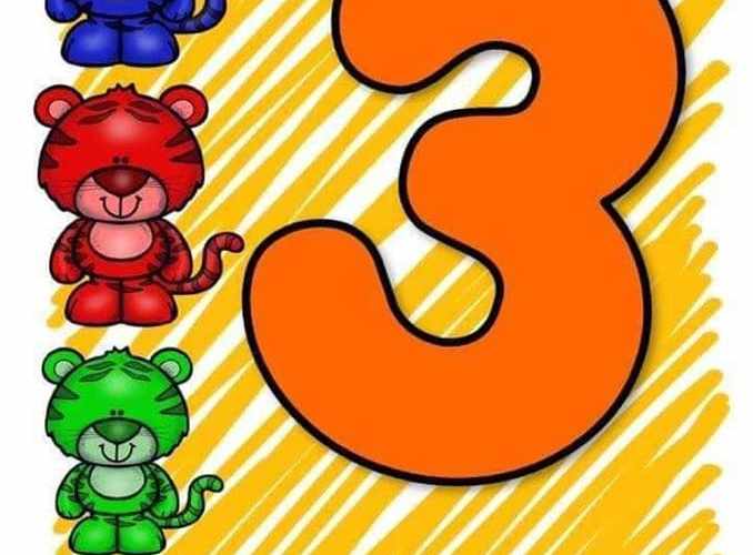 números de 1 a 10 coloridos para imprimir