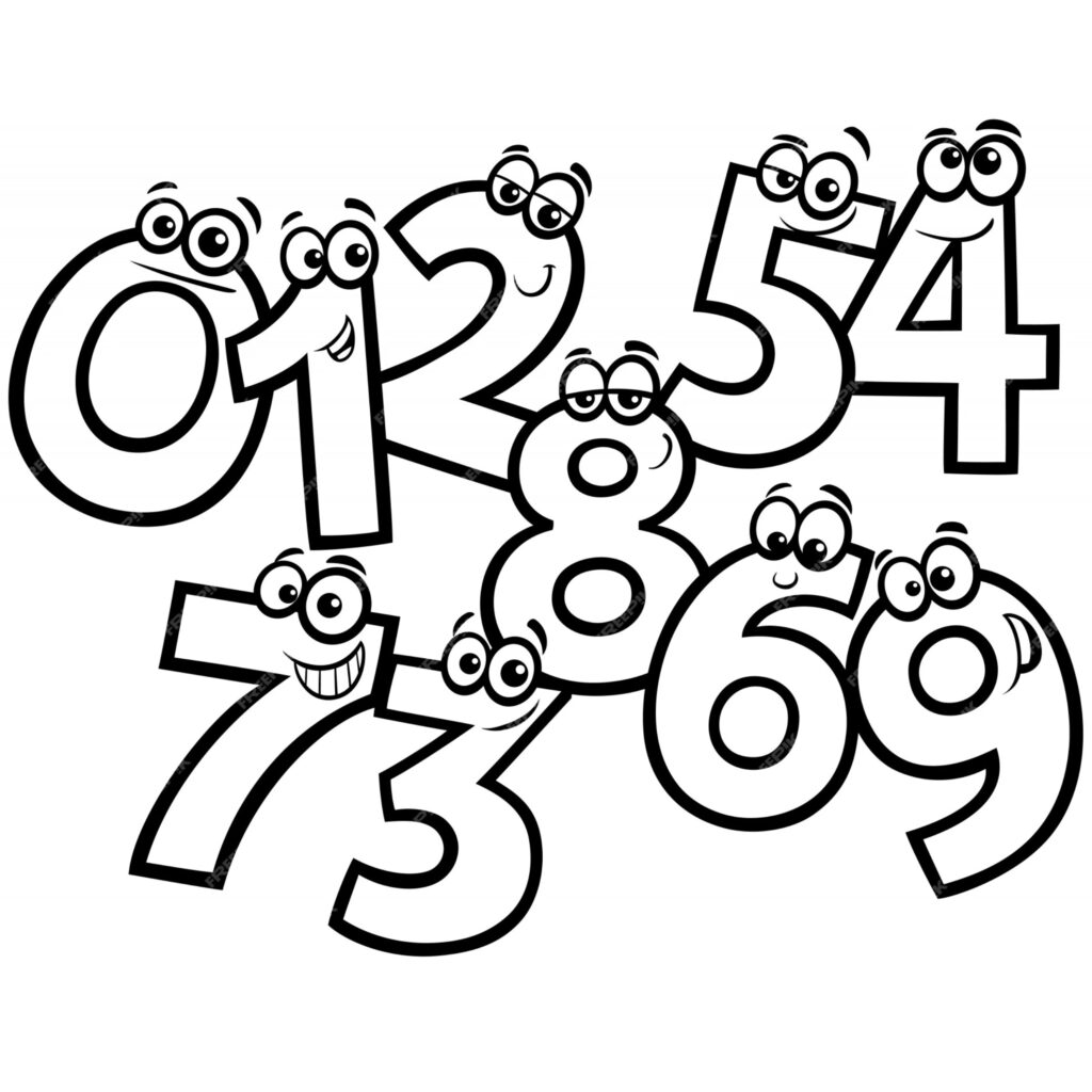 números de 1 a 10 coloridos para imprimir