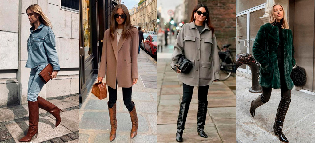 look bota montaria saia