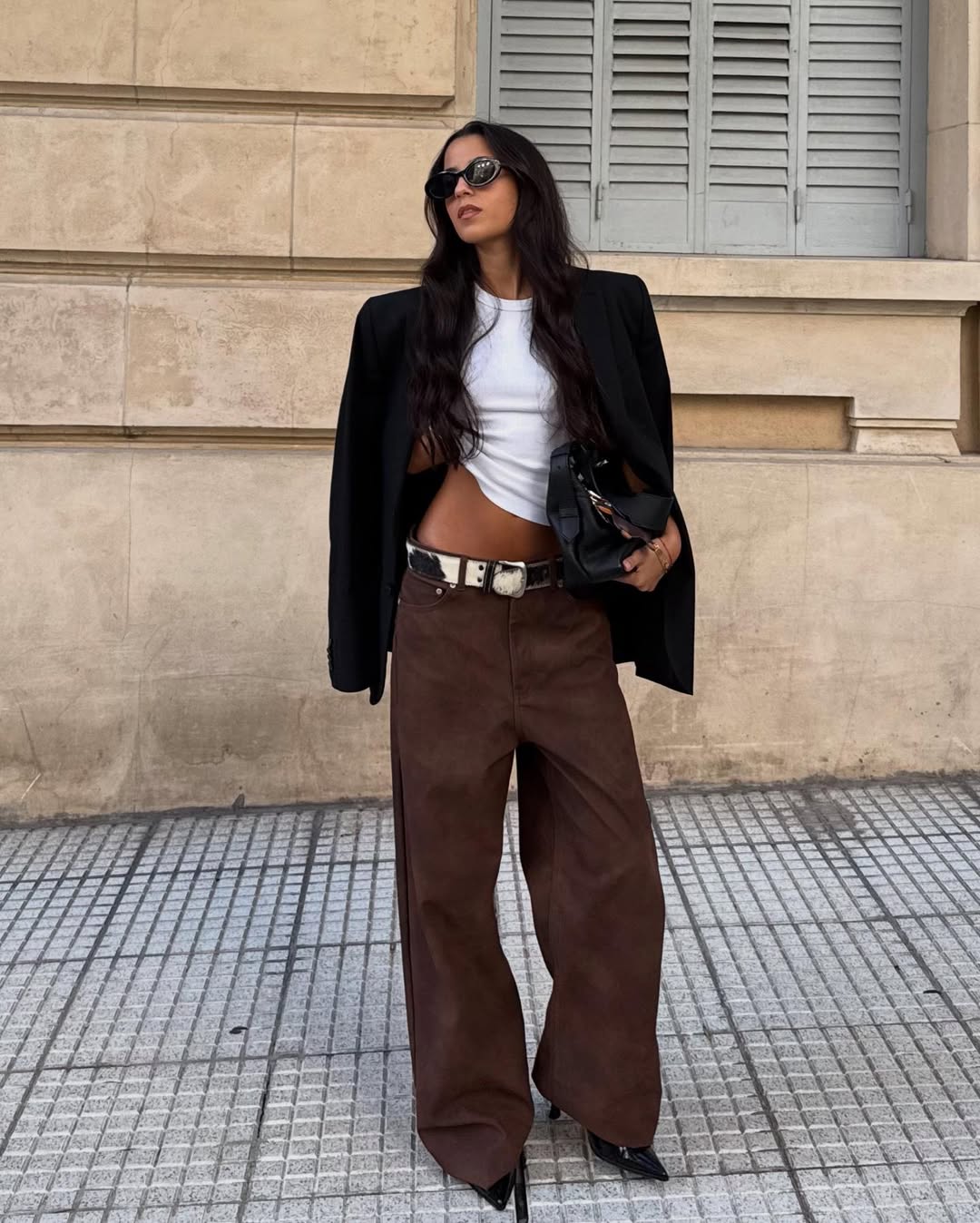 como usar blazer marrom feminino