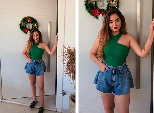 looks com shorts godê