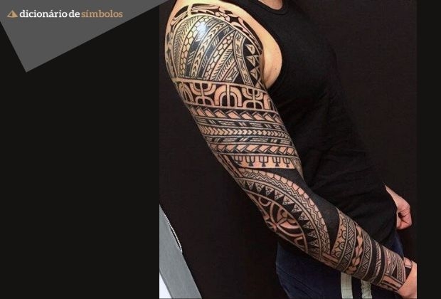 tatuagem dualidade braço
