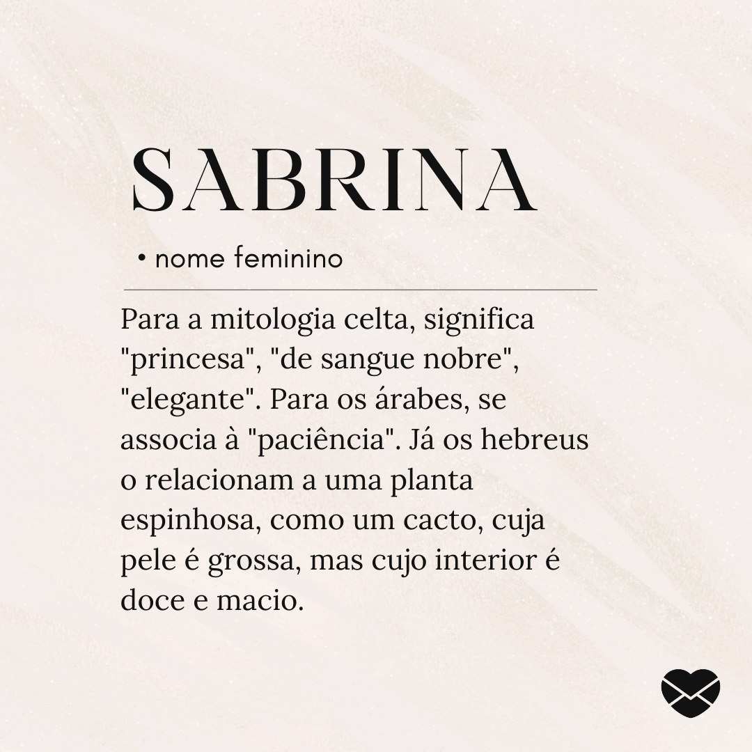 significado nome sabrina