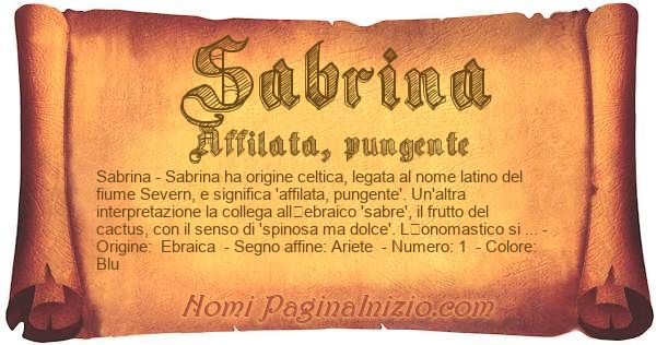 qual o significado de sabrina