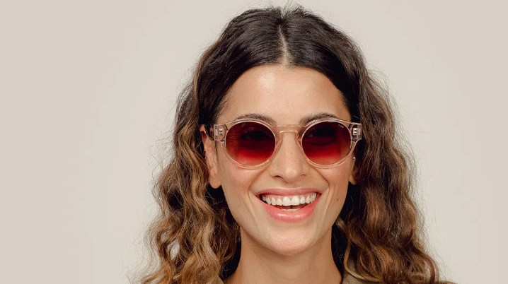óculos retrô lentes degradê