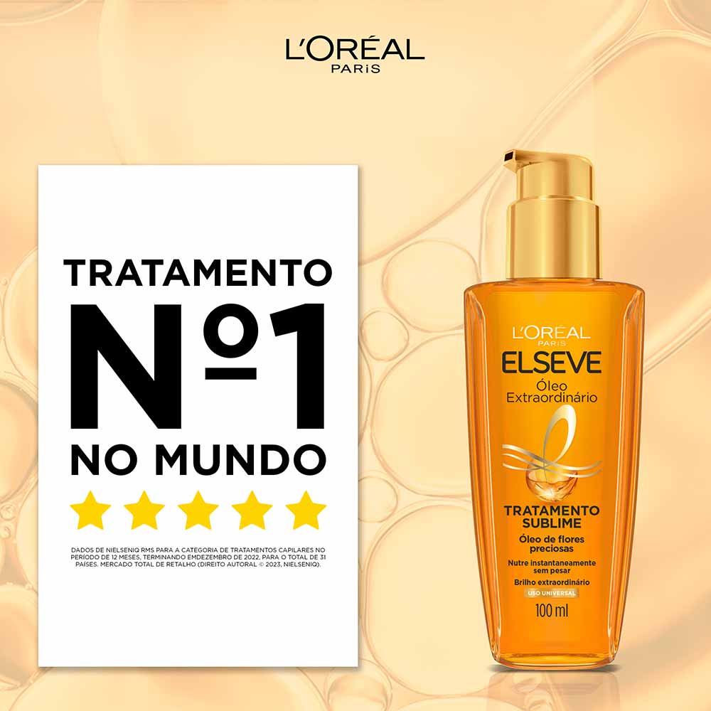 Óleo Elseve para cabelos cacheados