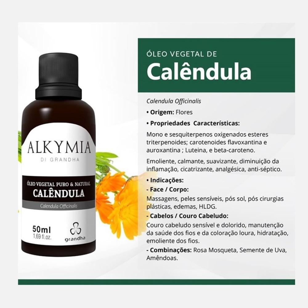 óleo de calêndula para cabelo