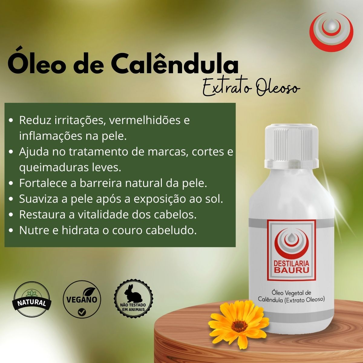 como usar óleo de calêndula