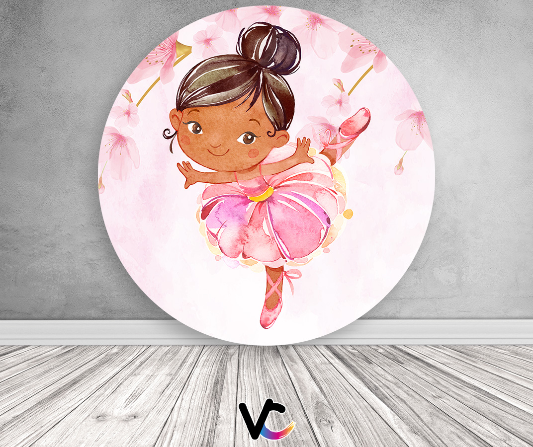Painel bailarina rosa