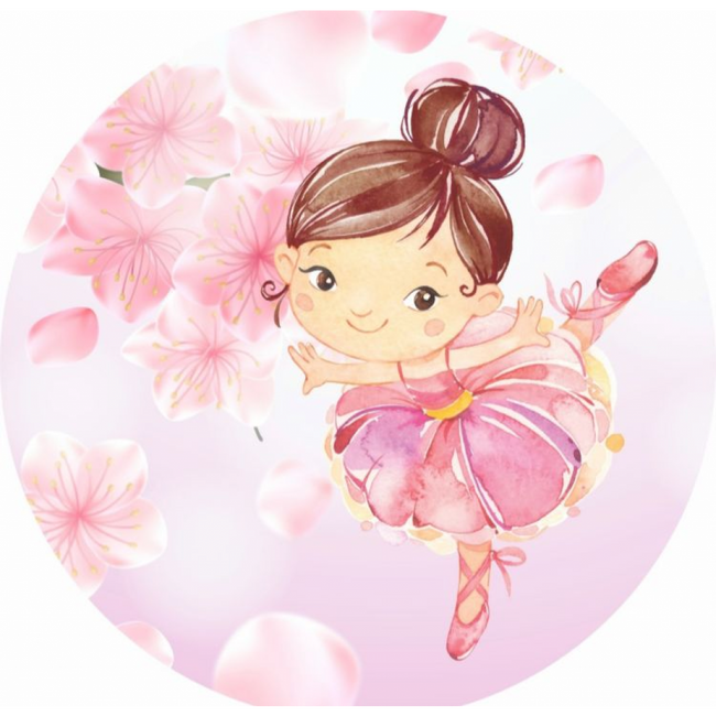 Painel bailarina para festa infantil