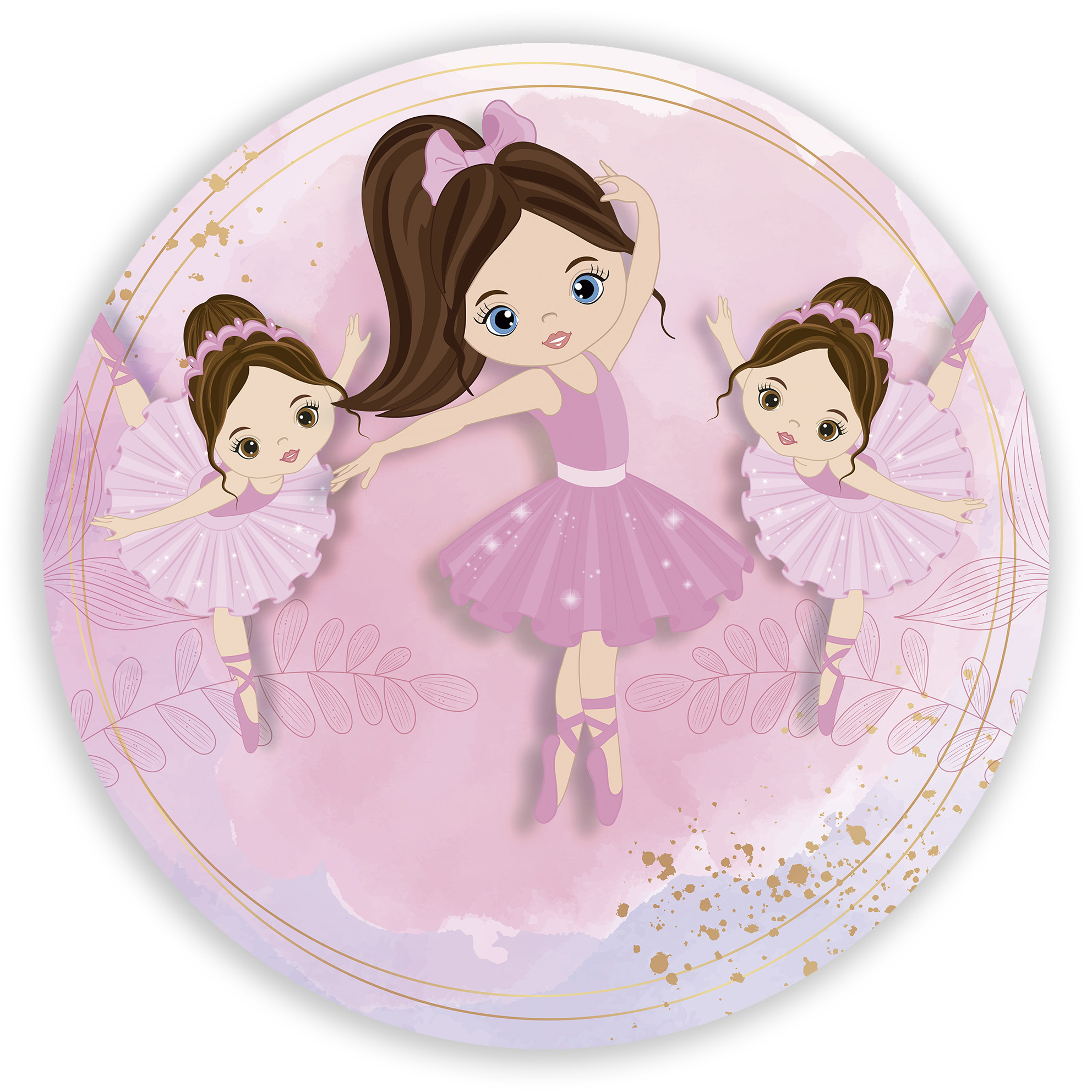 Painel bailarina rosa
