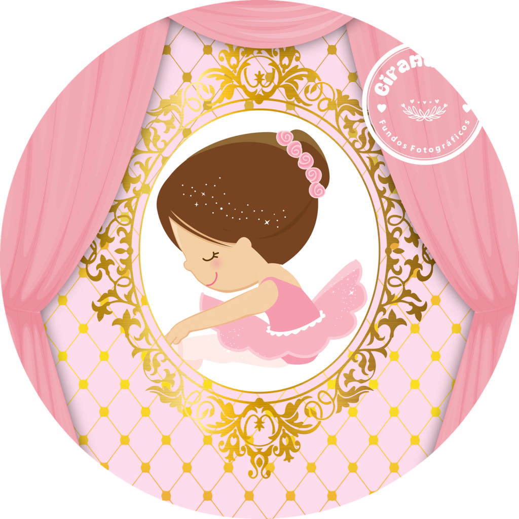 Painel bailarina tecido