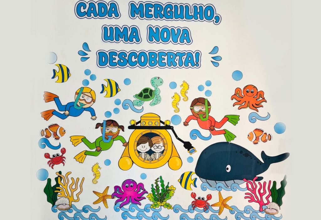 como fazer painel fundo do mar em E.V.A.