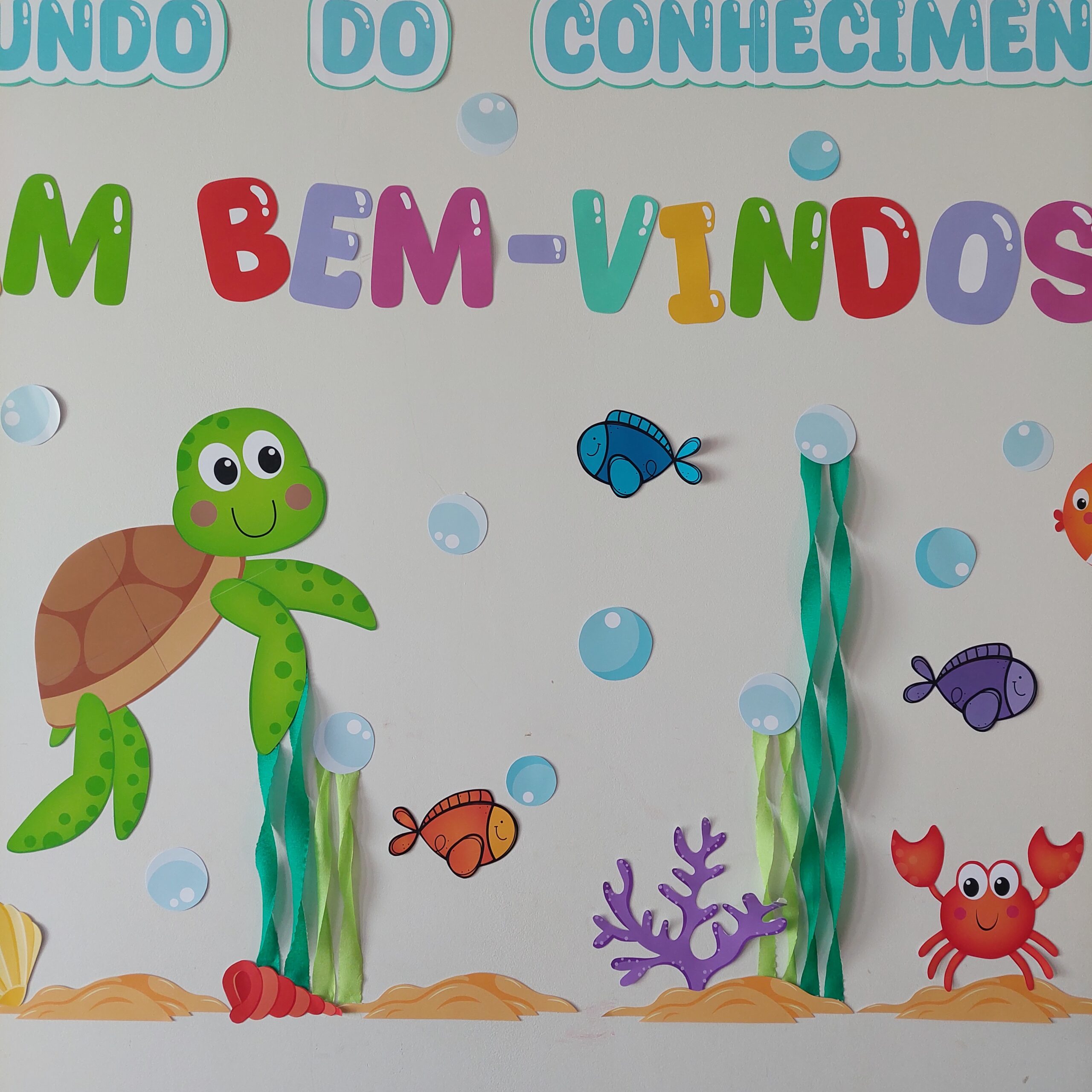 papel de parede fundo do mar adesivo