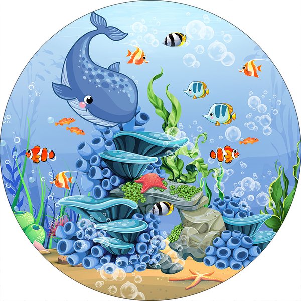 como fazer painel fundo do mar em E.V.A.