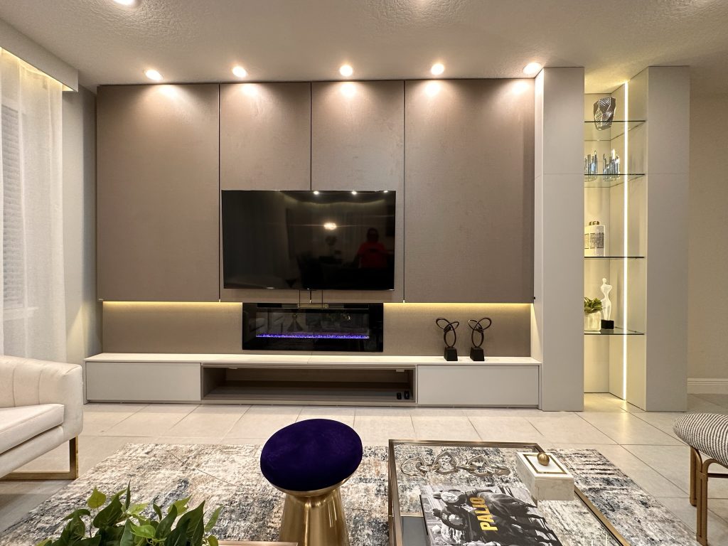 painel de tv planejado para sala