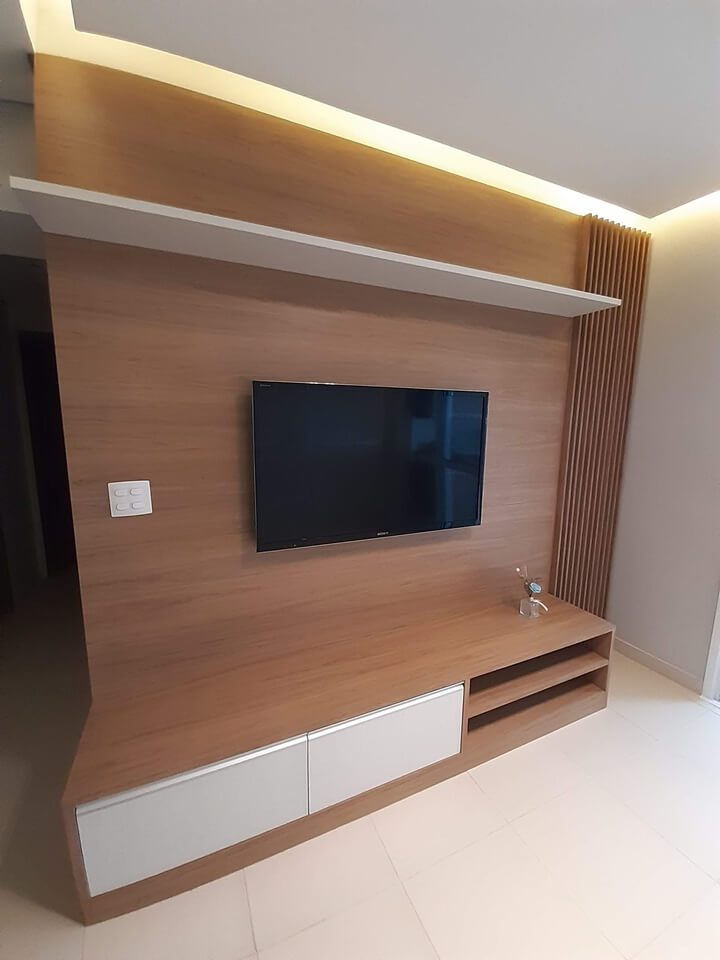 painel de tv planejado para sala