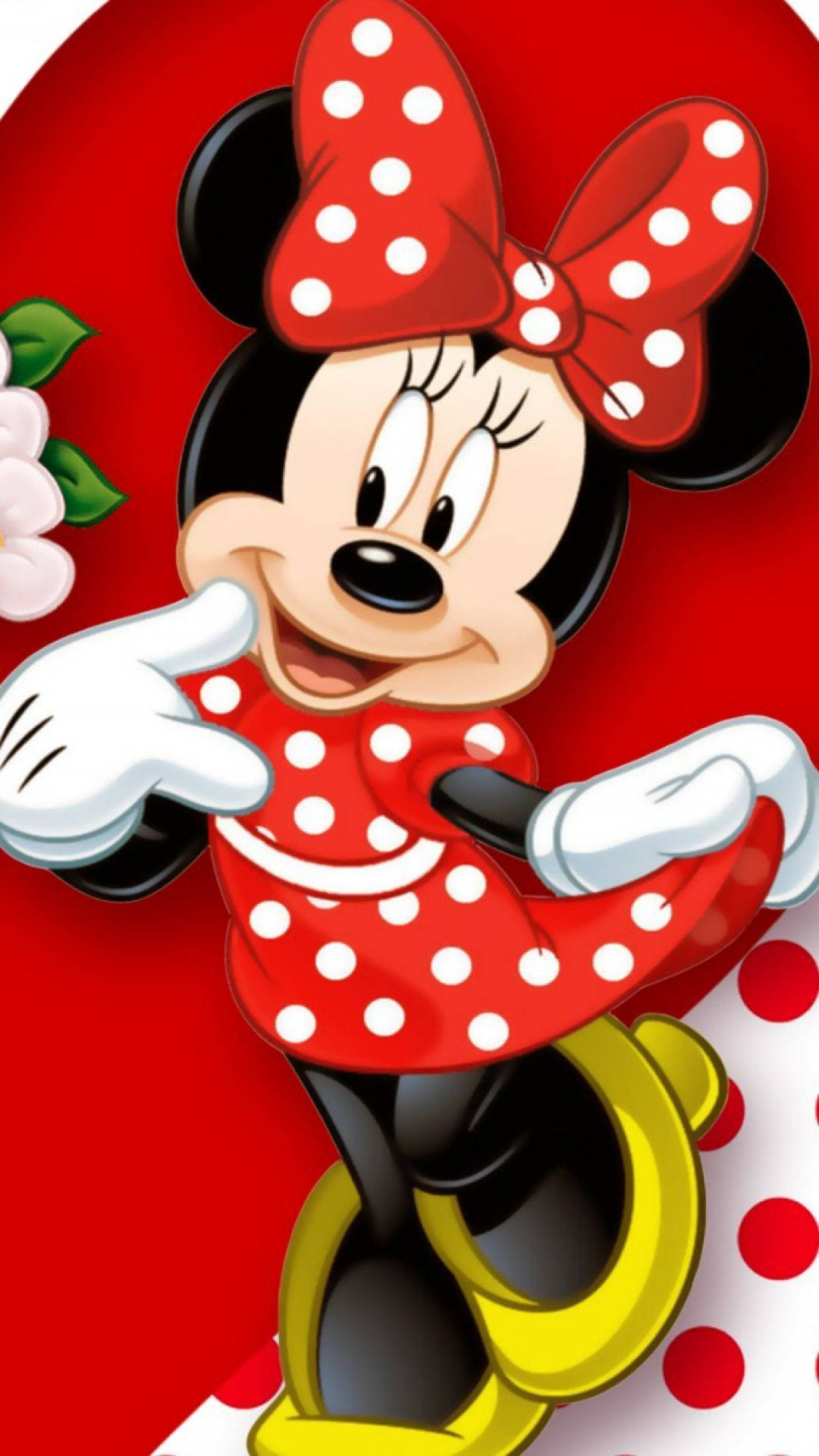 papel de parede Minnie para quarto de bebê