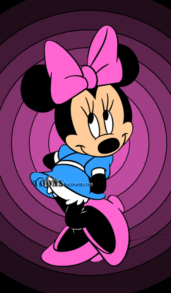 papel de parede Minnie para quarto de bebê