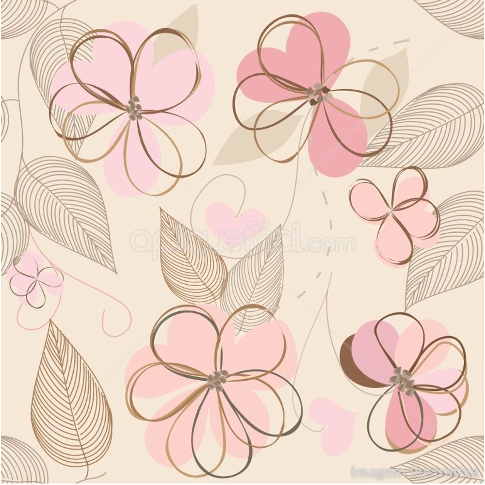 papel de parede rosa floral