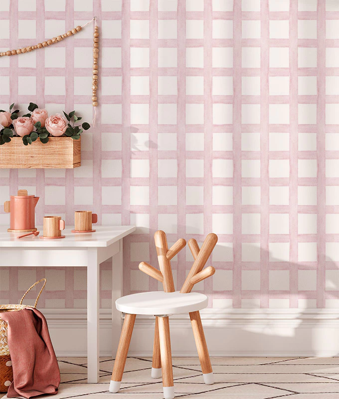 papel de parede rosa infantil