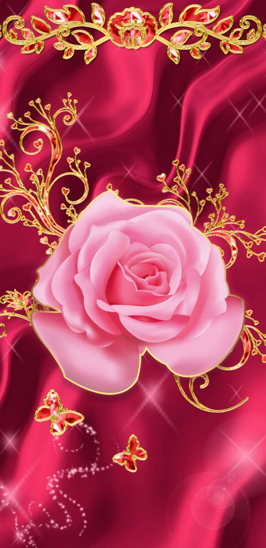 papel de parede rosa lavável